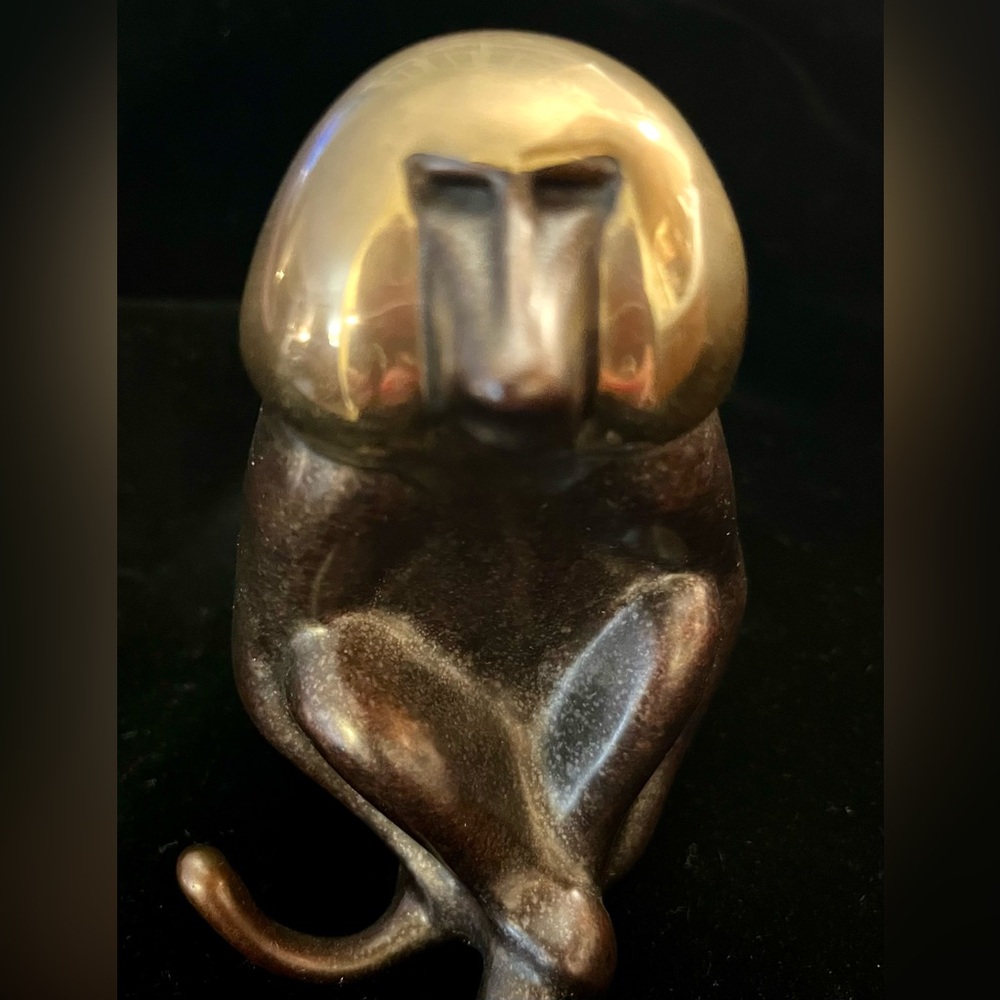 Loet Vanderveen's Bronze "Classic Baboon" Sculpture -  circa 1986